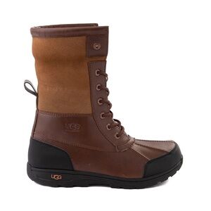 UGG Chestnut and Black High-Top Boots